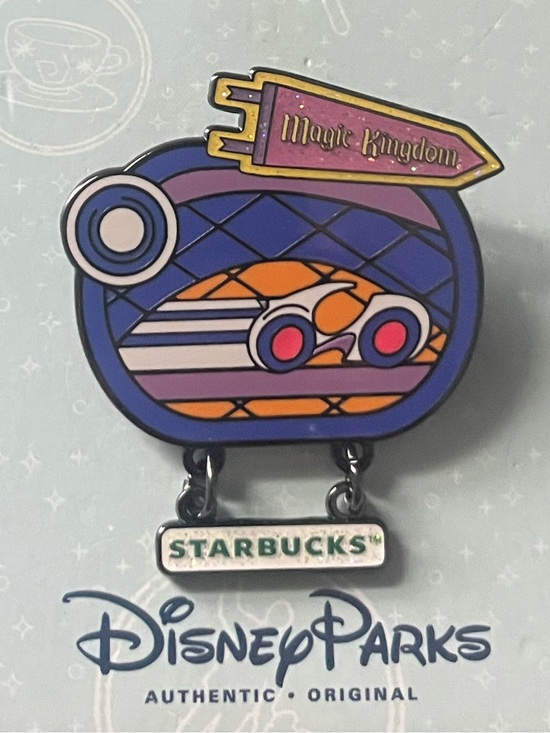 Starbucks Accessories - Disney Parks x Starbucks Tron Rollercoaster Vehicle Mystery Pin
